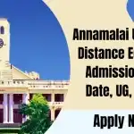 Annamalai University Distance Education Admission