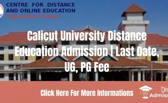 Calicut University Distance Education Admission