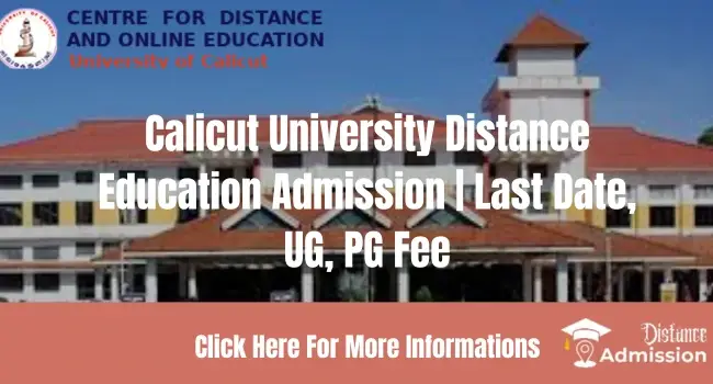 Calicut University Distance Education Admission
