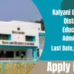 Kalyani University Distance Education