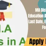 MA Distance Education