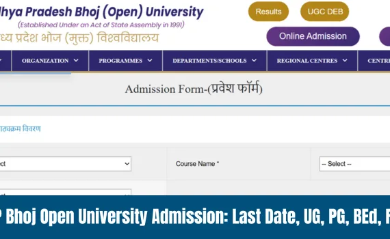 MP Bhoj Open University Admission