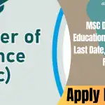 MSc Distance Education