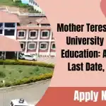 Mother Teresa Women’s University Distance Education