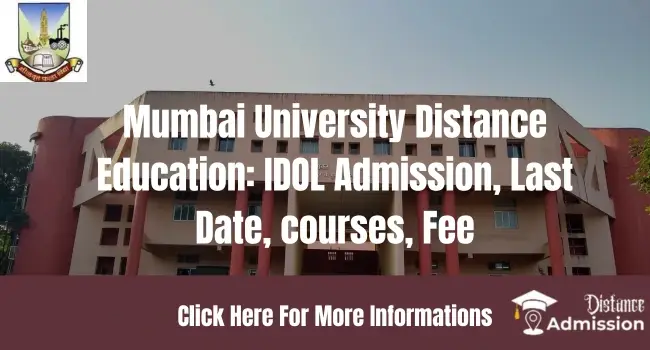 Mumbai University Distance Education Admission