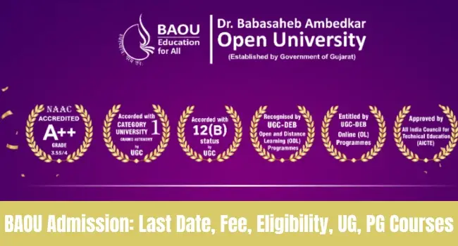 BAOU Admission